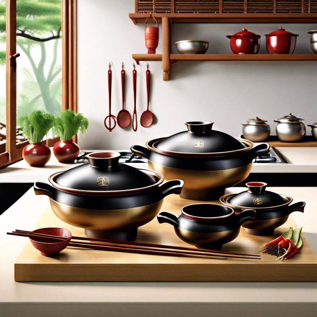 essential cookware in a chinese kitchen